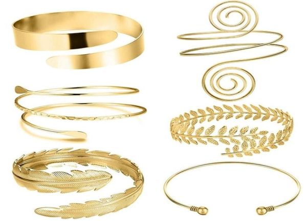 6 piecesset arm bracelet for women girls gold color mental open upper arm bangle bracelet simple adjustable armlet armband set 225794791, Black
6 piecesset arm bracelet for women girls gold color mental open upper arm bangle bracelet simple adjustable armlet armband set 225794791, Black