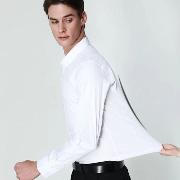 men's dress shirts bamboo fiber men white shirt long sleeve elastic anti-wrinkle regular fit formal social camisas plus large size 8xl, White;black
men's dress shirts bamboo fiber men white shirt long sleeve elastic anti-wrinkle regular fit formal social camisas plus large size 8xl, White;black