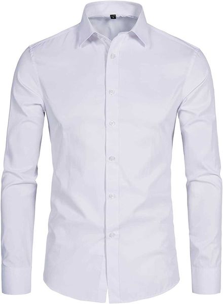 shirt delcarino men's long sleeve button solid fit casual business dress shirt 2vu7, White;black 
shirt delcarino men's long sleeve button solid fit casual business dress shirt 2vu7, White;black