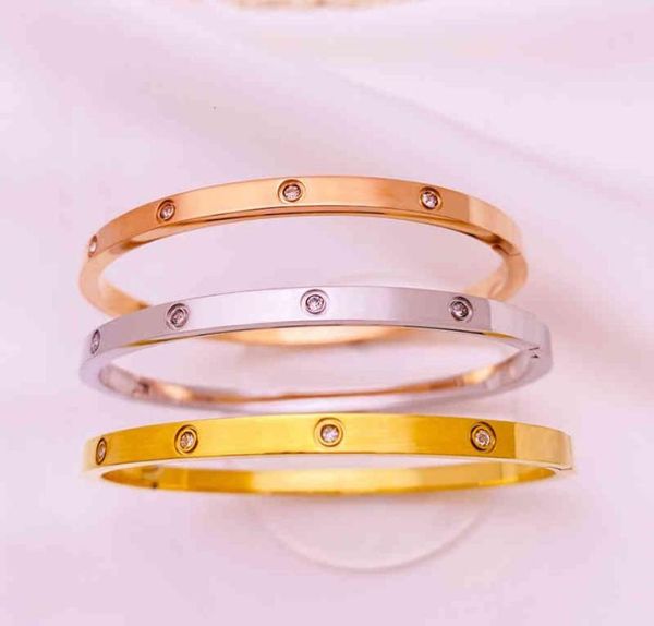 korean version 4mm fine ten diamond bracelet female gold titanium steel open bracelet male buckle lovers accessories factory5464931, Black
korean version 4mm fine ten diamond bracelet female gold titanium steel open bracelet male buckle lovers accessories factory5464931, Black