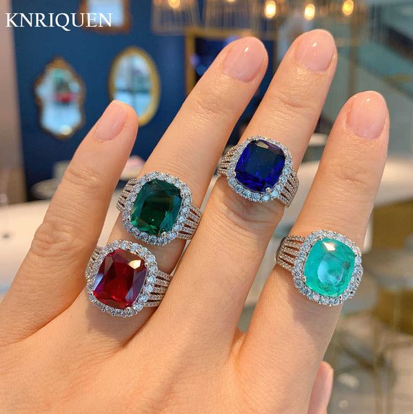 band rings luxury 10*12mm paraiba tourmaline emerald ruby sapphire rings for women lab diamond gemstone party wedding fine jewelry giftsl j2, Silver
band rings luxury 10*12mm paraiba tourmaline emerald ruby sapphire rings for women lab diamond gemstone party wedding fine jewelry giftsl j2, Silver