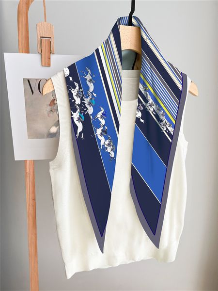 scarves luxury silk scarf narrow long joker twil neckerchief decorate bag bandage headwear headdress woman accessories, Blue;gray
scarves luxury silk scarf narrow long joker twil neckerchief decorate bag bandage headwear headdress woman accessories, Blue;gray