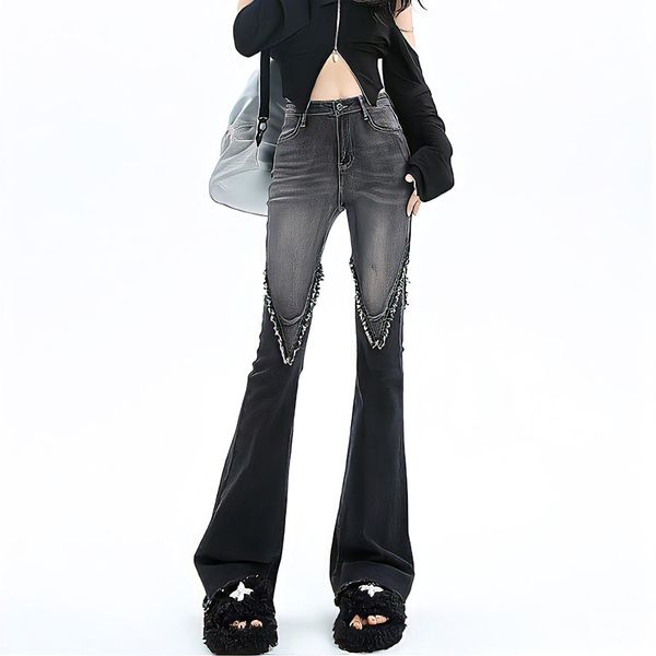 jeans streetwear y2k jeans women 90s vintage grunge punk korean fashion high waist brushed denim trousers black wide leg flared pants, Blue
jeans streetwear y2k jeans women 90s vintage grunge punk korean fashion high waist brushed denim trousers black wide leg flared pants, Blue