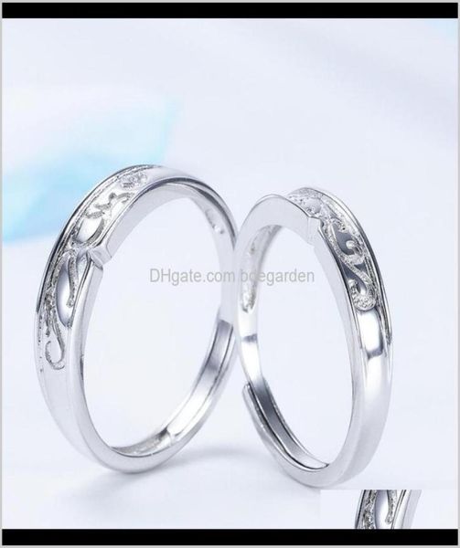 drop delivery 2021 jewelry s925 sterling sier wedding for simple open couple rings fashion of xirva2250456, Silver
drop delivery 2021 jewelry s925 sterling sier wedding for simple open couple rings fashion of xirva2250456, Silver