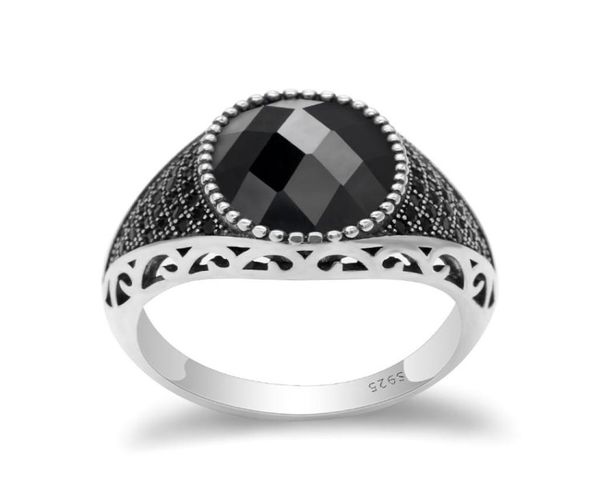 925 sterling silver men ring with black cubic zircon stones vintage thai silver ring for male female turkish jewelry2808706, Golden;silver
925 sterling silver men ring with black cubic zircon stones vintage thai silver ring for male female turkish jewelry2808706, Golden;silver