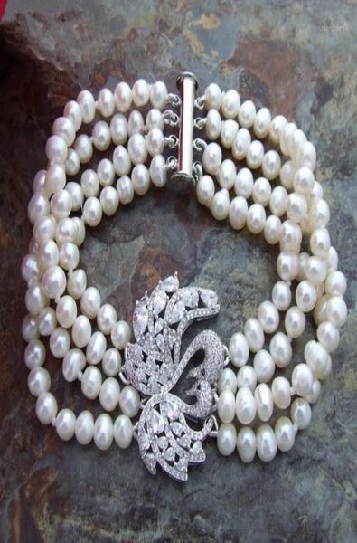beaded strands fashion contracted natural freshwater white pearl bracelet 8quot 4 cz connector5107698, Black
beaded strands fashion contracted natural freshwater white pearl bracelet 8quot 4 cz connector5107698, Black