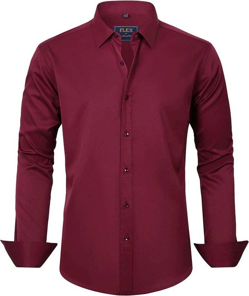 solid j. ver men's formal shirt color long sleeve elastic wrinkle formal shirt business casual button up shirt 897f, White;black
solid j. ver men's formal shirt color long sleeve elastic wrinkle formal shirt business casual button up shirt 897f, White;black