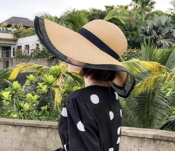 wide brim hats summer straw big sun for women uv protection panama floppy beach ladies lace hat chapeau7430137, Blue;gray
wide brim hats summer straw big sun for women uv protection panama floppy beach ladies lace hat chapeau7430137, Blue;gray