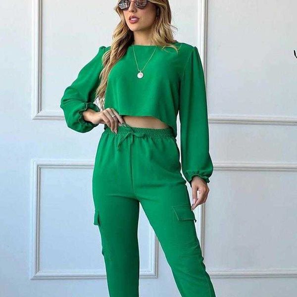 suit womens pants solid color long sleeve short with lace up pocket trousers two piece set, White
suit womens pants solid color long sleeve short with lace up pocket trousers two piece set, White