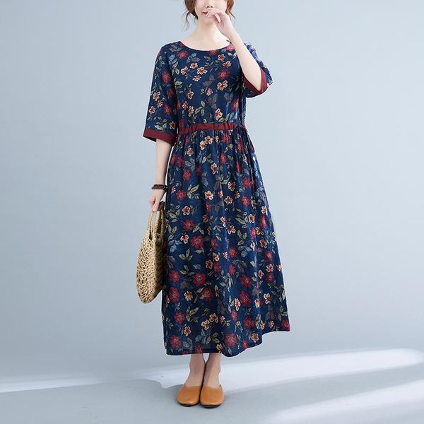 dresses 2022 new summer cotton linen half sleeve vintage floral dresses for women casual long fashion dress elegant vestidos robe femme, Black;gray
dresses 2022 new summer cotton linen half sleeve vintage floral dresses for women casual long fashion dress elegant vestidos robe femme, Black;gray