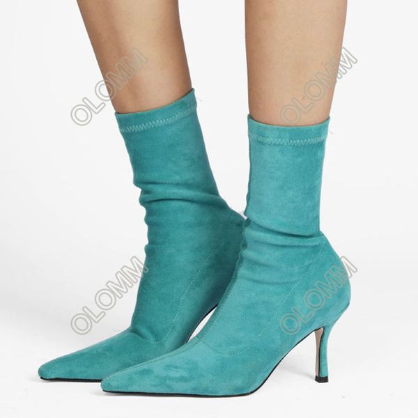 olomm new women spring flexible ankle boots 8.5 cm thin heels pointed toe gorgeous 6 colors casual shoes women us size 5-13, Black
olomm new women spring flexible ankle boots 8.5 cm thin heels pointed toe gorgeous 6 colors casual shoes women us size 5-13, Black