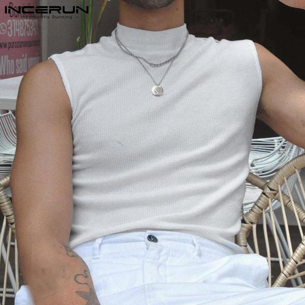 men' tank fashion turtleneck sleeveless streetwear casual vests solid color party nightclub skinny incerun -5xl 230517, White;black
men' tank fashion turtleneck sleeveless streetwear casual vests solid color party nightclub skinny incerun -5xl 230517, White;black