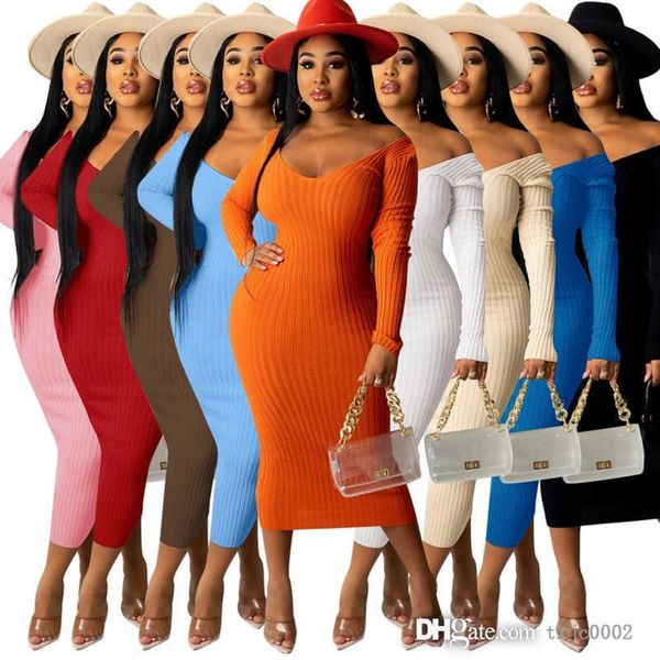spring autumn women bodycon dress fashion ribbed knitted sweater skirt off shoulder long sleeve maxi dresses, Black;gray
spring autumn women bodycon dress fashion ribbed knitted sweater skirt off shoulder long sleeve maxi dresses, Black;gray