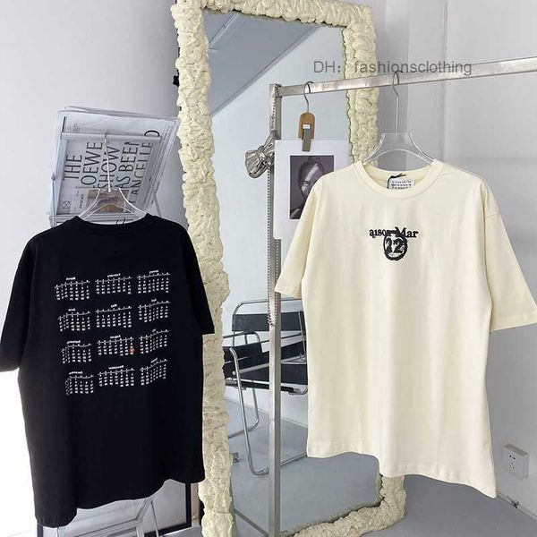 women's t-shirt mm6 spring and summer new letter printed digital calendar t shirt men women with the same casual short sleeve n50n, White;black
women's t-shirt mm6 spring and summer new letter printed digital calendar t shirt men women with the same casual short sleeve n50n, White;black