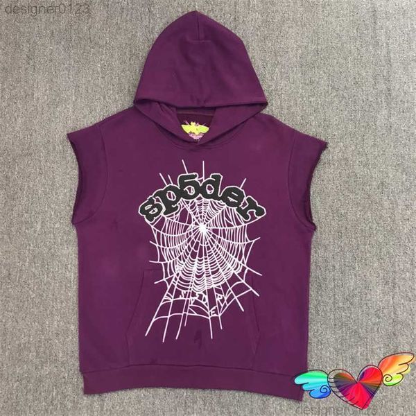 2023 sleeveless sp5der hoodie men women foam print young thug spider hoodie hip hop purple 555555 web pullovers, Black
2023 sleeveless sp5der hoodie men women foam print young thug spider hoodie hip hop purple 555555 web pullovers, Black