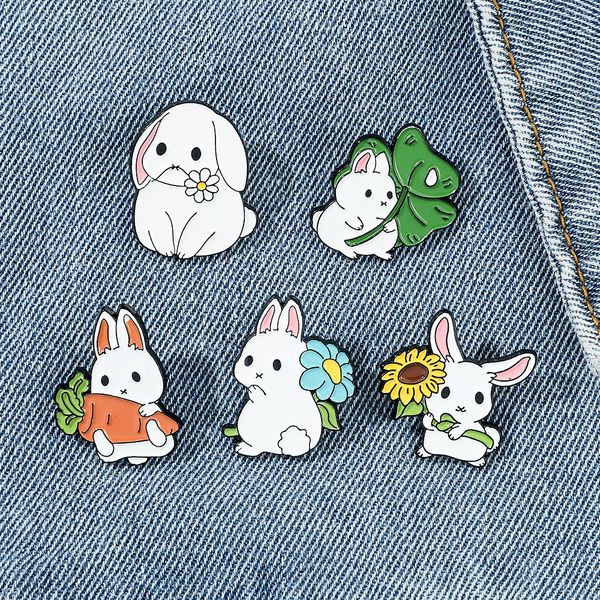 cute white rabbit brooch jewelry for men women creative animal alloy badge cartoon paint pins brooches gift accessories, Gray
cute white rabbit brooch jewelry for men women creative animal alloy badge cartoon paint pins brooches gift accessories, Gray
