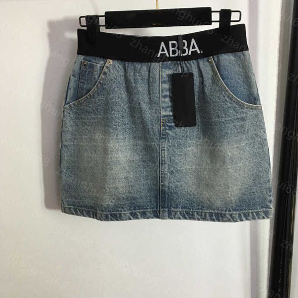 23ss denim skirt mini skirt wrap skirt designer skirts alphabet webbing elastic waist denim short half skirt women clothes a1, Black
23ss denim skirt mini skirt wrap skirt designer skirts alphabet webbing elastic waist denim short half skirt women clothes a1, Black