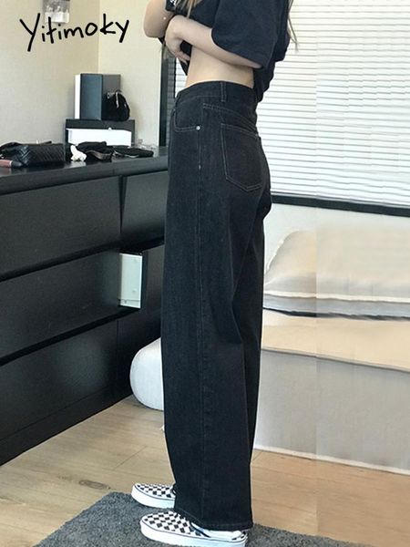 jeans cotvotee retro straight jeans women 2022 fashion spring autumn black and white loose highwaisted bf thin wideleg casual pants, Blue
jeans cotvotee retro straight jeans women 2022 fashion spring autumn black and white loose highwaisted bf thin wideleg casual pants, Blue