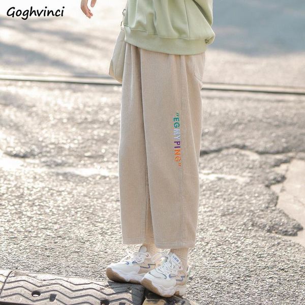 capris corduroy pants women casual letter loose allmatch ankle length trousers students simple soft newarrival fashion females daily, Black;white
capris corduroy pants women casual letter loose allmatch ankle length trousers students simple soft newarrival fashion females daily, Black;white