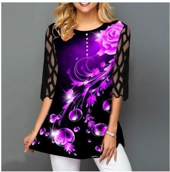 women's blouses shirts plus size 5xl shirt blouse female spring summer oneck half sleeve lace splice print boho women shirt 230517, White
women's blouses shirts plus size 5xl shirt blouse female spring summer oneck half sleeve lace splice print boho women shirt 230517, White
