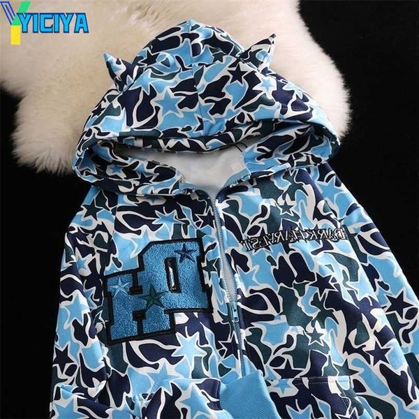 yiciya women's hoodies sweatshirts harajuku demon embroidery oversized camouflage sweatshirt gothic goth zip up hoodie y2k clothes coup, Black
yiciya women's hoodies sweatshirts harajuku demon embroidery oversized camouflage sweatshirt gothic goth zip up hoodie y2k clothes coup, Black