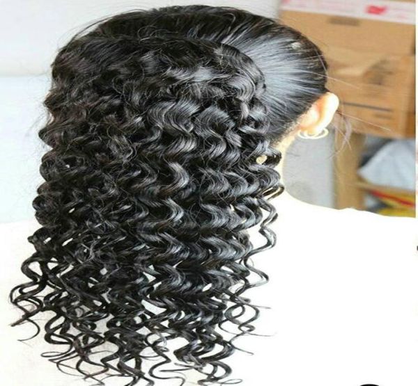 deep curly human hair pony tails kinky ponytail drawstring clip in extensions natural black 1b 120g5217292
deep curly human hair pony tails kinky ponytail drawstring clip in extensions natural black 1b 120g5217292