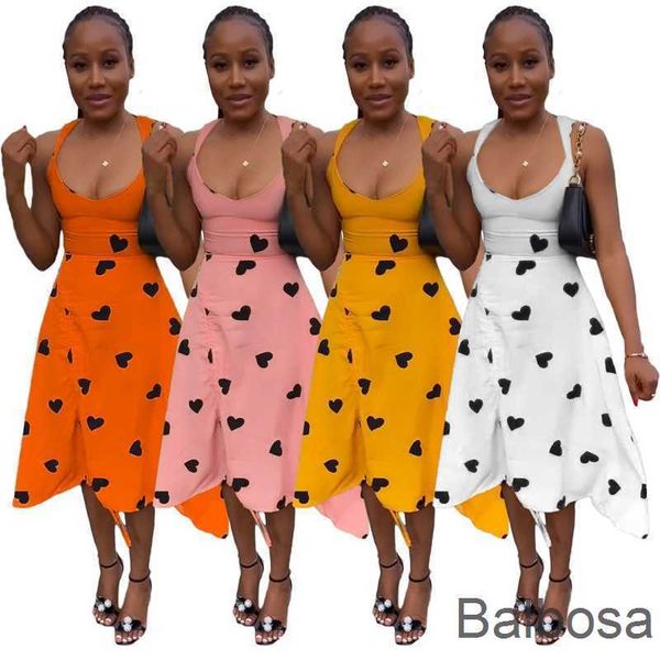the listing womens clothing designer dress 2023 summer round neck sleeveless backless heart print strap drawstring midi skirt, Black;gray
the listing womens clothing designer dress 2023 summer round neck sleeveless backless heart print strap drawstring midi skirt, Black;gray