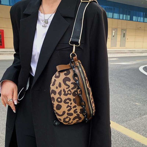women bag casual vacation crossbody chest bags leopards pattern zipper waist bags brand half moon luxury women fanny pack, Black
women bag casual vacation crossbody chest bags leopards pattern zipper waist bags brand half moon luxury women fanny pack, Black