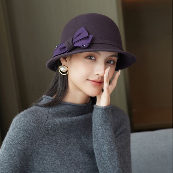 berets women party formal headwear lady winter fashion asymmetric bowknot 100% wool felt fedora hats 230517, Blue;gray
berets women party formal headwear lady winter fashion asymmetric bowknot 100% wool felt fedora hats 230517, Blue;gray
