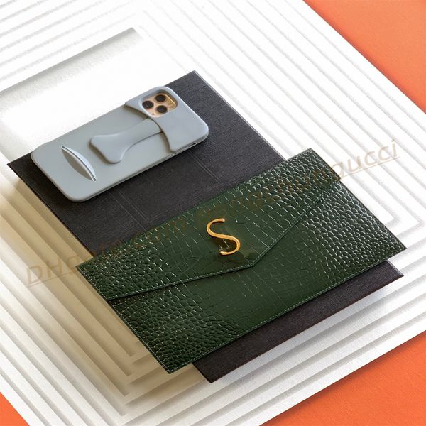 fashion designer wallet luxury purse mens womens highs quality crocodile stripe envelope clutch bags tape box
fashion designer wallet luxury purse mens womens highs quality crocodile stripe envelope clutch bags tape box