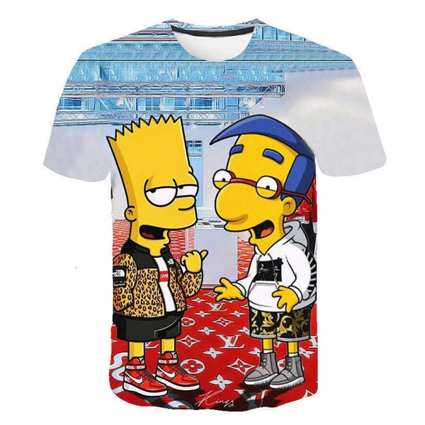 cartoon anime simpson space 3d digital printing casual short sleeved t-shirt trendy man, White;black
cartoon anime simpson space 3d digital printing casual short sleeved t-shirt trendy man, White;black