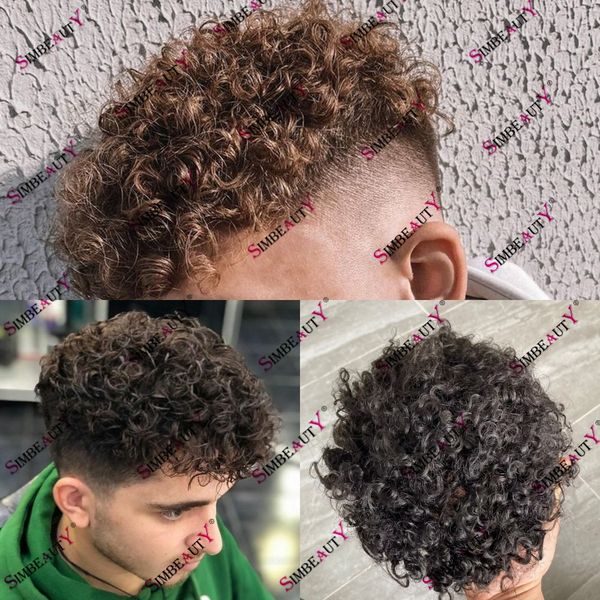 fashion hairstyle men's 15mm curly human hair skin prosthesis hair replacement black brown curl hair capillary hair toupee
fashion hairstyle men's 15mm curly human hair skin prosthesis hair replacement black brown curl hair capillary hair toupee