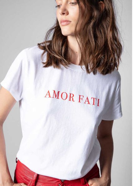 zadig voltaire 23ss women designer t shirt summer new front and back letter printed cotton round neck fashion short sleeve beach tees, White
zadig voltaire 23ss women designer t shirt summer new front and back letter printed cotton round neck fashion short sleeve beach tees, White