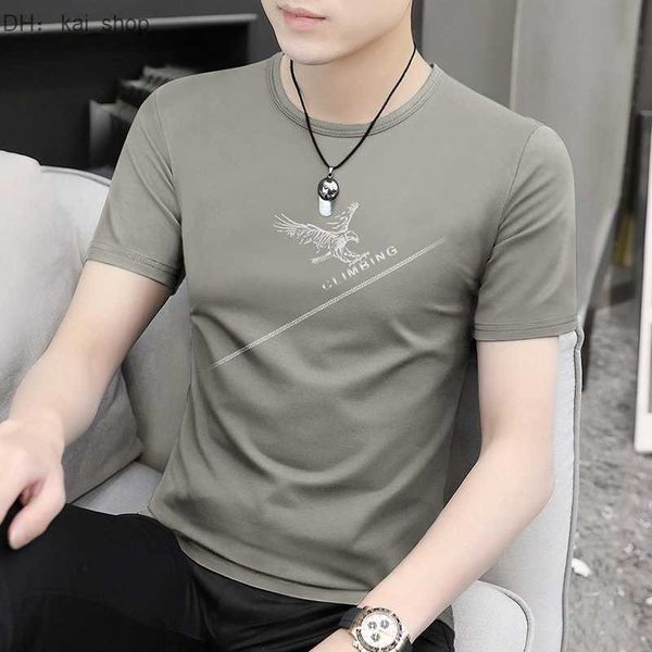 new modal ice silk short sleeve summer fashion brand round neck feel quick dry 21, White;black
new modal ice silk short sleeve summer fashion brand round neck feel quick dry 21, White;black