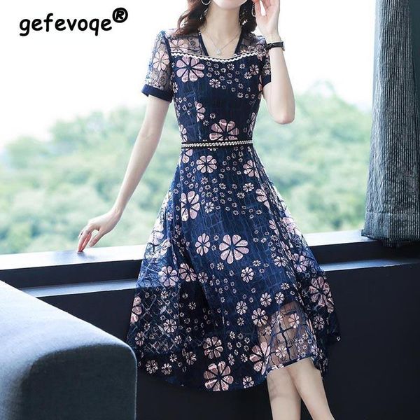 dresses fashion vintage floral printed elegant dresses summer 2022 office lady short sleeve loose casual 4xl midi dress women's clothin, Black;gray
dresses fashion vintage floral printed elegant dresses summer 2022 office lady short sleeve loose casual 4xl midi dress women's clothin, Black;gray