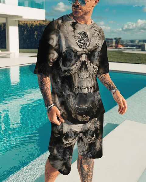 men's tracksuits 2023 summer men's suit short sleeve t-shirt print skeleton pattern sportswear casual oversized shorts breathable, Gray
men's tracksuits 2023 summer men's suit short sleeve t-shirt print skeleton pattern sportswear casual oversized shorts breathable, Gray