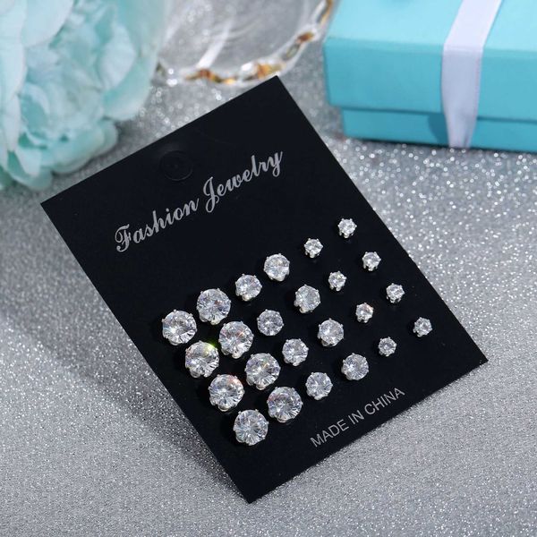 stud 12 pair size color zircon stud earrings set shine crystal ear studs for menwomen punk party jewelry fashion mini earring z0517, Golden;silver
stud 12 pair size color zircon stud earrings set shine crystal ear studs for menwomen punk party jewelry fashion mini earring z0517, Golden;silver