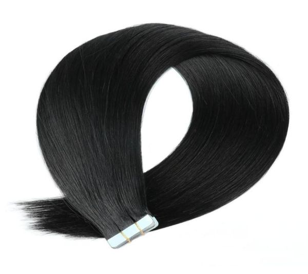 1 jet black cuticle intact remy human hair tape in extensions6093474 
1 jet black cuticle intact remy human hair tape in extensions6093474