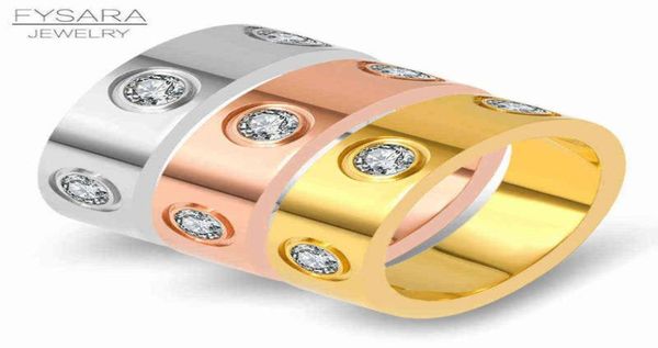 fysara trendy stainless steel rose gold color lover ring for women men couple cz crystal rings luxury brand jewelry wedding gift2679794, Silver
fysara trendy stainless steel rose gold color lover ring for women men couple cz crystal rings luxury brand jewelry wedding gift2679794, Silver