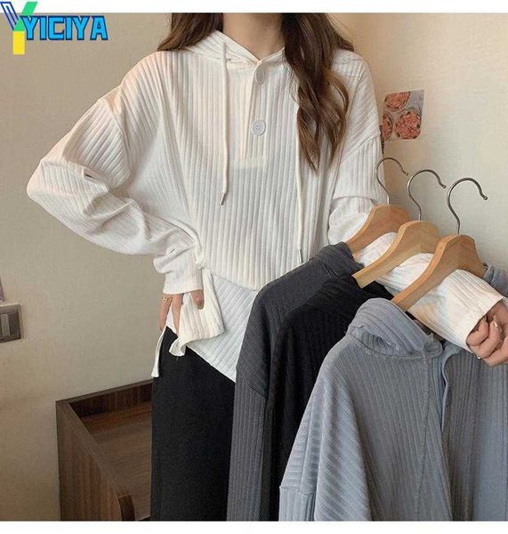 yiciya women's hoodies spring and autumn loose white hooded long-sleeved sweatshirt women female clothing, Black
yiciya women's hoodies spring and autumn loose white hooded long-sleeved sweatshirt women female clothing, Black