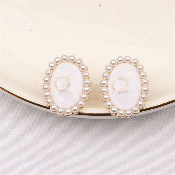 double pearl wedding earrings letters stud clip chain jewerlry 18k gold plated mixed simple small dangle earings luxurious women 925 silver, Golden
double pearl wedding earrings letters stud clip chain jewerlry 18k gold plated mixed simple small dangle earings luxurious women 925 silver, Golden