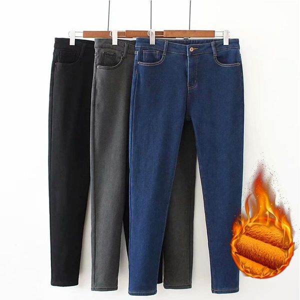 jeans women skinny jeans tight high waist velvet warm winter pant slim stretch thick cotton denim trousers for woman clothes 36 38 40, Blue
jeans women skinny jeans tight high waist velvet warm winter pant slim stretch thick cotton denim trousers for woman clothes 36 38 40, Blue