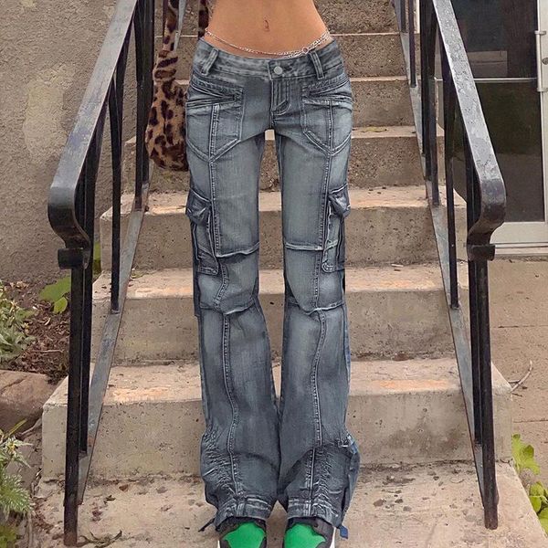 jeans low waist denim jeans for women goth streetwear retro grunge fairycore aesthetic trousers vintage 90s hip hop straight y2k pants, Blue
jeans low waist denim jeans for women goth streetwear retro grunge fairycore aesthetic trousers vintage 90s hip hop straight y2k pants, Blue