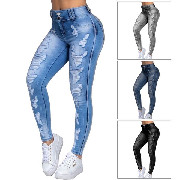 jeans plus size women skinny jeans ripped causal denim pants light washed high waist tight ladies jeans causal hole female trousers, Blue
jeans plus size women skinny jeans ripped causal denim pants light washed high waist tight ladies jeans causal hole female trousers, Blue