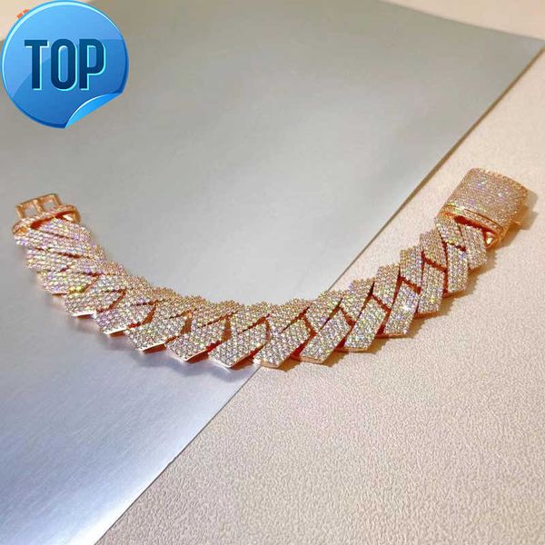 hip hop bracelet vvs moissanite custom gold sparkling rose gold jewelry ice out of cuban bracelet, Silver
hip hop bracelet vvs moissanite custom gold sparkling rose gold jewelry ice out of cuban bracelet, Silver
