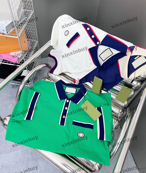 xinxinbuy men designer tee t shirt 23ss letter pocket embroidery short sleeve cotton women black white blue green s-xl, Black;brown
xinxinbuy men designer tee t shirt 23ss letter pocket embroidery short sleeve cotton women black white blue green s-xl, Black;brown