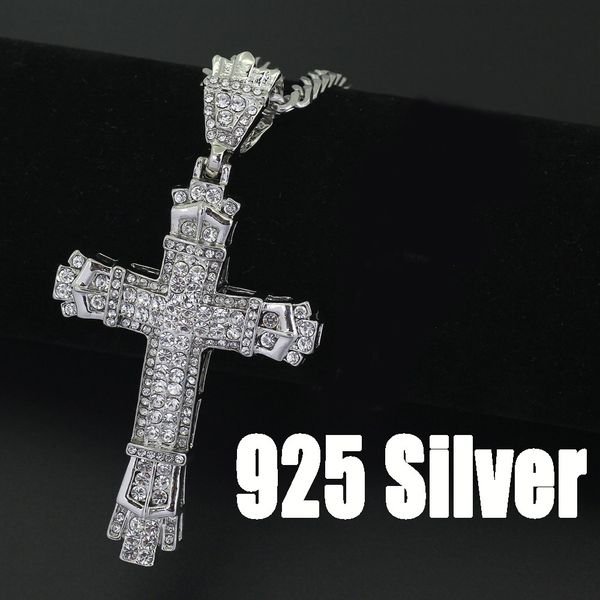 1pc men's women fashion jewelry 18k golden rhinestone white gold gp cross pendant necklace chain, Silver
1pc men's women fashion jewelry 18k golden rhinestone white gold gp cross pendant necklace chain, Silver