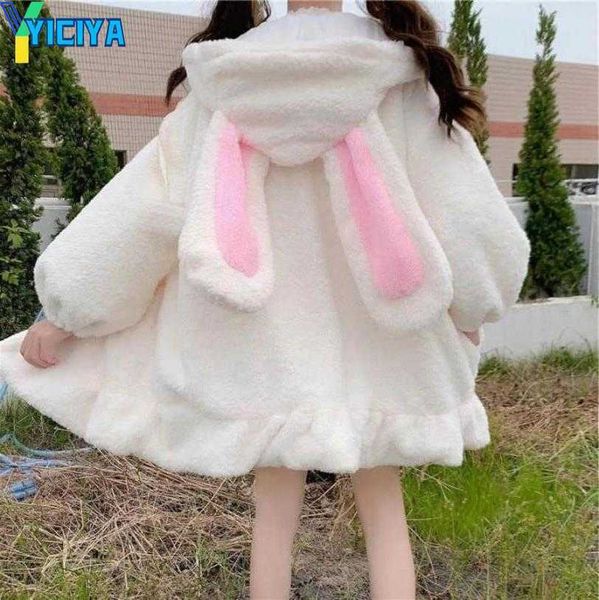 yiciya 2021 autumn winter models new hoodies coat japanese cute rabbit ears lamb hair wild plus velvet thick plush women kawaii clothes, Black
yiciya 2021 autumn winter models new hoodies coat japanese cute rabbit ears lamb hair wild plus velvet thick plush women kawaii clothes, Black