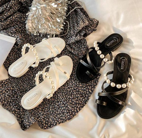 slippers sweet women039s summer flip flops sandles 2021 pearl set toe sandals mules style leather women flat bottom1816139, Black
slippers sweet women039s summer flip flops sandles 2021 pearl set toe sandals mules style leather women flat bottom1816139, Black