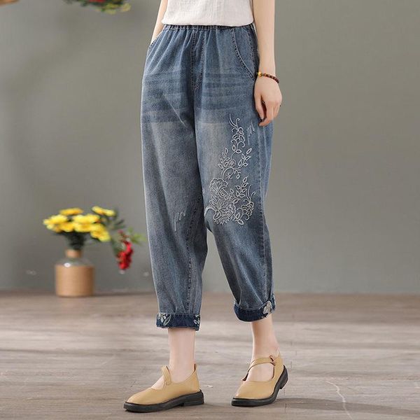 jeans women's jeans high waist denim capris pant summner 2022 vintage loose washed embroidery baggy jeans femme, Blue
jeans women's jeans high waist denim capris pant summner 2022 vintage loose washed embroidery baggy jeans femme, Blue
